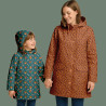Printed Waterproof Fabric RODZI Blue / Orange
